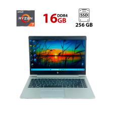 Ультрабук Б-клас HP EliteBook 735 G5 / 13.3" (1920x1080) TN / AMD Ryzen 7 3700U (4 (8) ядра по 2.3 - 4.0 GHz) / 16 GB DDR4 / 256 GB SSD / AMD Radeon Vega 10 Graphics б/в