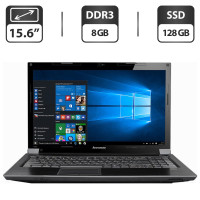 Ноутбук Lenovo IdeaPad V560 / 15.6" TN / Intel Core i5-480M (2(4) ядра по 2.66-2.93 GHz) / 8GB DDR3 / 128GB SSD / GeForce 310M, 1 GB GDDR3, 64-bit / WebCam / DVD-ROM / VGA б/в