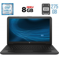 Ноутбук Б-клас HP 250 G5 / 15.6" (1366x768) TN / Intel Core i3-6006U (2 (4) ядра по 2.0 GHz) / 8 GB DDR4 / 275 GB SSD / Intel HD Graphics 520 / WebCam / DVD-RW / HDMI б/в