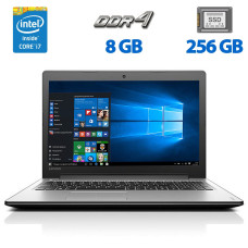 Ноутбук Б-клас Lenovo IdeaPad 310-15IKB / 15.6" (1366x768) TN / Intel Core i7-7500U (2 (4) ядра по 2.7 - 3.5 GHz) / 8 GB DDR4 / 256 GB SSD / Intel HD Graphics 620 / WebCam / HDMI б/в