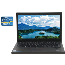 Нетбук Lenovo ThinkPad X270 / 12.5" (1366x768) TN / Intel Core i5-7200U (2 (4) ядра по 2.5 - 3.1 GHz) / 8 GB DDR4 / 256 GB SSD / Intel HD Graphics 620 / WebCam / Win 10 Pro б/в