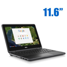 Нетбук Dell Chromebook 11-3180 / 11.6" TN / Celeron N3060 (2 ядра по 1.6-2.48 GHz) / 4GB DDR3 / 16GB eMMC / HD Graphics 500 / WebCam / Chrome OS б/в