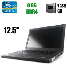 Нетбук Lenovo ThinkPad X260 / 12.5" TN / Intel Core i5-6200U (2(4) ядра по 2.3-2.8 GHz) / 8 GB DDR4 / 128 GB SSD / HD Graphics 520 / WebCam / HDMI / Win 10 Pro б/в