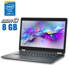 Ноутбук Б-клас Dell Latitude E7470 / 14" TN / Intel Core i5-6300U (2(4) ядра по 2.4-3GHz) / 8GB DDR4 / 256GB SSD / HD Graphics 520 / WebCam / Win 10 Pro б/в