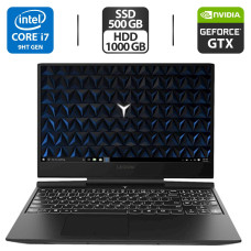 Ігровий ноутбук Б-клас Lenovo Legion Y545-15 / 15.6" IPS / Core i7-9750H 6(12) ядер 2.6 - 4.5 GHz / 16 GB DDR4 / 500 GB SSD + 1 ТB HDD / GeForce GTX 1660 Ti, 6 GB GDDR6,/ WebCam б/в