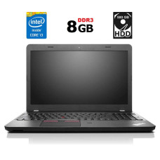 Ноутбук Lenovo ThinkPad E550 / 15.6" TN / Core i3-4005U (2(4) ядра по 1.7GHz) / 8GB DDR3 / 500GB HDD / HD Graphics 4400 / WebCam / Fingerprint / HDMI б/в