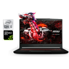 Ігровий ноутбук MSI GF63 Thin 10SC / 15.6" (1920x1080) IPS / Intel Core i5-10500H (6 (12) ядер по 2.5 - 4.5 GHz) / 8 GB DDR4 / 256 GB SSD / nVidia GeForce GTX 1650 Max-Q, 4 GB GDDR6, 128-bit / WebCam б/в