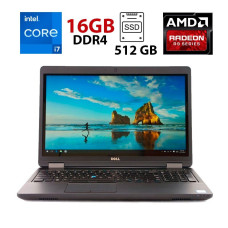 Ігровий ноутбук Б-клас Dell Precision 3510 / 15.6" (1920x1080) IPS / Intel Core i7-6820HQ (4 (8) ядра по 2.7 - 3.6 GHz) / 16 GB DDR4 / 512 GB SSD / AMD Radeon R9 M360, 2 GB GDDR5, 128-bit / WebCam б/в