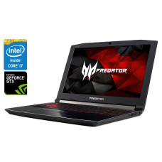 Ігровий ноутбук Acer Predator Helios 300 PH315-51 / 15.6" (1920x1080) IPS / Intel Core i7-8750H (6 (12) ядер по 2.2 - 4.1 GHz) / 16 GB DDR4 / 256 GB SSD + 1000 HDD / nVidia GeForce GTX 1060, 6 GB GDDR5, 192-bit / WebCam / Win 10 Home б/в