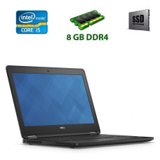 Нетбук Dell Latitude E7270 / 12.5" (1920x1080) IPS / Intel Core i5-6300U (2 (4) ядра по 2.4 - 3.0 GHz) / 8 GB DDR4 / 240 GB SSD / Intel HD Graphics 520 / WebCam / Windows 10 Pro б/в
