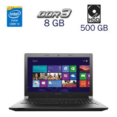 Ноутбук Lenovo B50-80 / 15.6" TN / Core i3-4005U (2(4) ядра по 1.7GHz) / 8GB DDR3 / 500GB HDD / HD Graphics 4400 / WebCam / Win 10 PRO Lic б/в