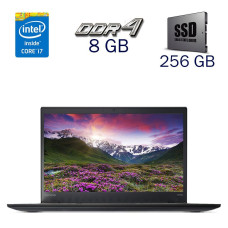 Ультрабук Б класс Lenovo ThinkPad T470s / 14" TN / Intel Core i7-7600U (2(4) ядра по 2.8-3.9 GHz) / 8GB DDR4 / 256GB SSD / HD Graphics 620 / WebCam б/в