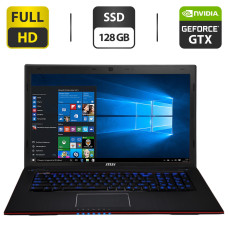 Ноутбук Б-класс MSI GE70 2OD/MS-1757 / 15.6" TN / Intel Core i7-4700MQ (4(8) ядра по 2.4-3.4 GHz) / 16GB DDR3 / 128GB SSD / GeForce GTX 765M, 2GB GDDR5, 128-bit / WebCam / HDMI б/в