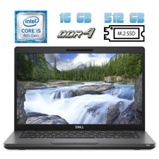 Ультрабук Б-клас Dell Latitude 5400 / 14" (1920x1080) IPS / Intel Core i5-8265U (4 (8) ядра по 1.6 - 3.9 GHz) / 16 GB DDR4 / 512 GB SSD / Intel UHD Graphics 620 / WebCam / Windows 10 б/в