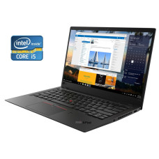 Ультрабук Б-клас Lenovo ThinkPad X1 Carbon Gen 6 / 14" (1920x1080) IPS Touch / Intel Core i5-8350U (4 (8) ядра по 1.7 - 3.6 GHz) / 16 GB DDR4 / 256 GB SSD / Intel UHD Graphics 620 / WebCam / Win 10 Pro б/в