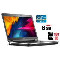Ноутбук Б-клас Dell Latitude E6440 / 14" TN / Core i5-4310M (2(4) ядра по 2.7-3.4GHz) / 8GB DDR3 / 160GB SSD / HD Graphics 4600 / DVD-RW / HDMI / Win 10 б/в