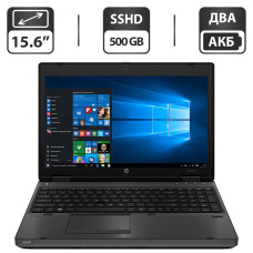 Ноутбук HP ProBook 6565b / 15.6" TN / AMD A4-3310MX (2 ядра по 2.1-2.5 GHz) / 4GB DDR3 / 500GB SSHD / AMD Radeon HD 6480G / DVD-ROM / АКБ NEW / Win 10 Pro б/в