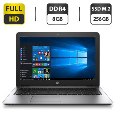 Ноутбук HP EliteBook 850 G3 / 15.6" (1920x1080) TN / Intel Core i7-6600U (2 (4) ядра по 2.6 - 3.4 GHz) / 8 GB DDR4 / 256 GB SSD M.2 / Intel HD Graphics 520 / WebCam / USB Type-C б/в