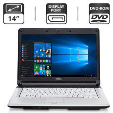 Ноутбук Fujitsu LifeBook S710 / 14" (1366x768) TN / Intel Core i3-370M (2 (4) ядра по 2.4 GHz) / 4 GB DDR3 / 500 GB HDD / Intel HD Graphics / WebCam / DVD-ROM б/в