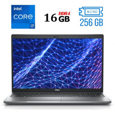 Ноутбук Б-клас Dell Latitude 5530 / 15.6" (1920x1080) IPS / Intel Core i7-1265U (10 (12) ядер по 1.8 - 4.8 GHz) / 16 GB DDR4 / 256 GB SSD M.2 / Intel Iris Xe Graphics / WebCam / USB 3.2 / HDMI / Windows 10 б/в