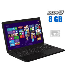 Ноутбук Toshiba Satellite C70-B-128 / 17.3" TN / Intel Core i3-4100U (2(4) ядра по 1.8GHz) / 8GB DDR3 / 240GB SSD / HD Graphics 4400 / WebCam б/в
