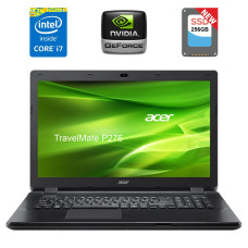Ігровий ноутбук Acer TravelMate P276-MG / 17.3" (1600x900) TN / Intel Core i7-4510U (2 (4) ядра по 2.0 - 3.1 GHz) / 16 GB DDR3 / 256 GB SSD NEW / nVidia GeForce 820M, 2 GB DDR3, 64-bit / WebCam / HDMI б/в