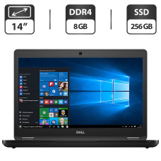 Ультрабук Dell Latitude 5490 / 14" (1366x768) TN / Intel Core i5-8350U (4 (8) ядра по 1.7 - 3.6 GHz) / 8 GB DDR4 / 256 GB SSD M.2 / Intel UHD Graphics 620 / WebCam / HDMI / Windows 10 Pro б/в