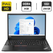 Ноутбук Б-клас Lenovo ThinkPad E580 / 15.6" (1920x1080) IPS / Intel Core i5-8250U (4 (8) ядра по 1.6 - 3.4 GHz) / 8 GB DDR4 / 256 GB SSD / Intel UHD Graphics 620 / WebCam / HDMI / USB 3.0 б/в