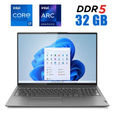 Ігровий ноутбук Б-клас Lenovo Legion Slim 7 16IAH / 16" (2560x1600) IPS Touch / Intel Core i7-12700H (14 (20) ядра по 3.5 - 4.7 GHz) / 32 GB DDR5 / 1000 GB SSD M.2 / Intel Arc A370M, 4 GB GDDR6, 64-bit / WebCam б/в