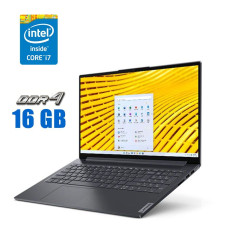 Ультрабук Lenovo Yoga Slim 7 15IIL05 / 15.6" (1920x1080) IPS / Intel Core i7-1065G7 (4 (8) ядра по 1.3 - 3.9 GHz) / 16 GB DDR4 / 512 GB SSD M.2 / Intel Iris Plus Graphics / Win 10 Lic б/в