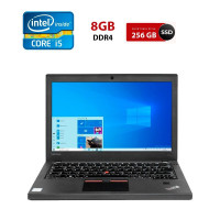 Нетбук Б-клас Lenovo ThinkPad X270 / 12.5" (1920x1080) TN / Intel Core i5-7300U (2 (4) ядра по 2.6 - 3.5 GHz) / 8 GB DDR4 / 256 GB SSD / Intel HD Graphics 620 / WebCam б/в
