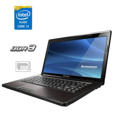 Ноутбук Lenovo G570 / 15.6" (1366x768) TN / Intel Core i3-2350M (2 (4) ядра по 2.3 GHz) / 4 GB DDR3 / 120 GB SSD / Intel HD Graphics 3000 / WebCam / DVD-ROM / АКБ не тримає б/в