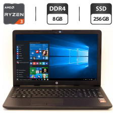 Ноутбук Б-клас HP 15-db00004dx / 15.6" TN / AMD Ryzen 3 2200U (2(4) ядра по 2.5-3.4 GHz) / 8GB DDR4 / 256GB SSD / AMD Radeon Vega 3 Graphics / WebCam / HDMI б/в