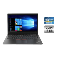 Ультрабук Lenovo ThinkPad L480 / 14" (1366x768) TN / Intel Core i5-8250U (4 (8) ядра по 1.6 - 3.4 GHz) / 16 GB DDR4 / 256 GB SSD / Intel UHD Graphics 620 / WebCam б/в