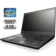 Ноутбук Lenovo ThinkPad T550 / 15.6" (1920x1080) IPS / Intel Core i5-5300U (2 (4) ядра по 2.3 - 2.9 GHz) / 8 GB DDR3 / 256 GB SSD / Intel HD Graphics 5500 / WebCam / Fingerprint / Windows 10 б/в