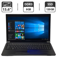 Ноутбук Б-клас Lenovo B570e / 15.6" (1366x768) TN / Intel Core i5-2540M (2 (4) ядра по 2.6 - 3.3 GHz) / 8 GB DDR3 / 120 GB SSD / Intel HD Graphics 3000 / WebCam / Windows 10 Pro б/в