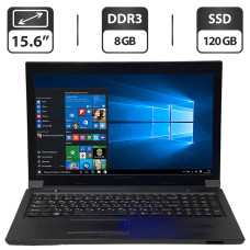 Ноутбук Б-клас Lenovo B570e / 15.6" (1366x768) TN / Intel Core i5-2540M (2 (4) ядра по 2.6 - 3.3 GHz) / 8 GB DDR3 / 120 GB SSD / Intel HD Graphics 3000 / WebCam / Windows 10 Pro б/в