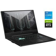 Ігровий ноутбук Asus TUF Dash FX516p / 15.6" (1920x1080) IPS / Intel Core i5-11300H (4 (8) ядра по 2.6 - 4.4 GHz) / 16 GB DDR4 / 512 GB SSD M.2 / nVidia GeForce RTX 3060, 6 GB GDDR6, 192-bit / WebCam / Win 11 Home б/в