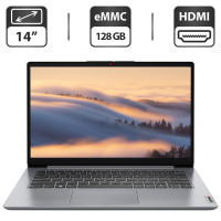 Ультрабук Lenovo IdeaPad / 14" TN / Pentium N5030 (4 ядра по 1.1-3.1 GHz) / 4GB DDR4 / 128GB eMMC / UHD Graphics 605 / WebCam / HDMI