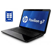 Ноутбук HP Pavilion G7 / 17.3" (1600x900) TN / Intel Core i3-2330M (2 (4) ядра по 2.2 GHz) / 8 GB DDR3 / 240 GB SSD / Intel HD Graphics 3000 / WebCam / Win 10 Pro б/в