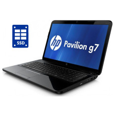 Ноутбук HP Pavilion G7 / 17.3" (1600x900) TN / Intel Core i3-2330M (2 (4) ядра по 2.2 GHz) / 8 GB DDR3 / 240 GB SSD / Intel HD Graphics 3000 / WebCam / Win 10 Pro б/в