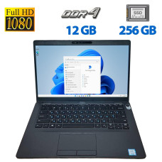 Ультрабук Б-клас Dell Latitude 5400 / 14" (1920x1080) IPS / Intel Core i5-8365U (4 (8) ядра по 1.6 - 4.1 GHz) / 12 GB DDR4 / 256 GB SSD / Intel UHD Graphics 620 / WebCam / HDMI б/в