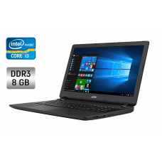 Ноутбук Acer Aspire ES 15 / 15.6" (1366x768) TN / Intel Core i3-5005U (2 (4) ядра по 2.0 GHz) / 8 GB DDR3 / 128 GB SSD / Intel HD Graphics 5500 / WebCam / HDMI б/в