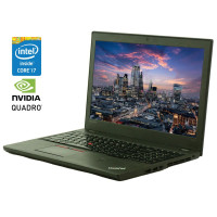 Мобільна робоча станція Lenovo ThinkPad W550s / 15.6" (2880x1620) IPS / Intel Core i7-5500U (2 (4) ядра по 2.4 - 3.0 GHz) / 16 GB DDR3 / 240 GB SSD / nVidia Quadro K620M, 2 GB DDR3, 64-bit / WebCam / Win 10 Pro б/в