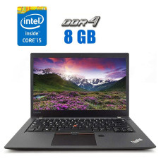 Ультрабук Lenovo ThinkPad T470s / 14" IPS / Intel Core i5-6300U (2(4) ядра 2.4-3 GHz) / 8GB DDR4 / 240GB SSD / HD Graphics 520 / WebCam / HDMI б/в