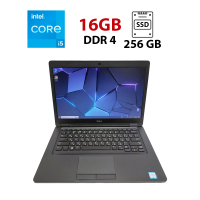 Ноутбук Dell Latitude 5490 / 14" (1366х768) TN / Intel Core i5-7300U (2 (4) ядра по 2.6 - 3.5 GHz) / 16 GB DDR4 / 256 GB SSD M.2 / Intel HD Graphics 620 / WebCam б/в