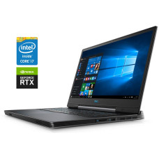 Ігровий ноутбук Dell G7 7790 / 17.3" (1920x1080) IPS / Intel Core i7-8750H (6 (12) ядер по 2.2 - 4.1 GHz) / 16 GB DDR4 / 500 GB SSD / nVidia GeForce RTX 2070 Max-Q, 8 GB GDDR6, 256-bit / WebCam б/в