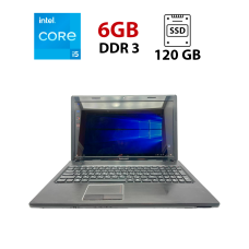 Ноутбук Lenovo G570 / 15.6" (1366x768) TN / Intel Core i5-2450M (2 (4) ядра по 2.5 - 3.1 GHz) / 6 GB DDR3 / 120 GB SSD / Intel HD Graphics 3000 / WebCam б/в