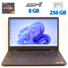 Ноутбук Б-клас Dell Inspiron 3505 / 15.6" TN / AMD Ryzen 5 3450U (4 (8) ядра по 2.1-3.5 GHz) / 8GB DDR4 / 256GB SSD / AMD Radeon Vega 8 Graphics / WebCam / HDMI б/в