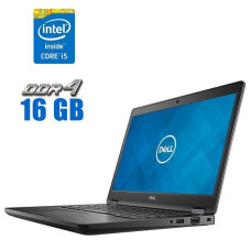 Ноутбук Dell Latitude 5491 / 14" (1366x768) TN / Intel Core i5-8400H (4 (8) ядра по 2.5 - 4.2 GHz) / 16 GB DDR4 / 480 GB SSD / Intel UHD Graphics 630 / WebCam б/в
